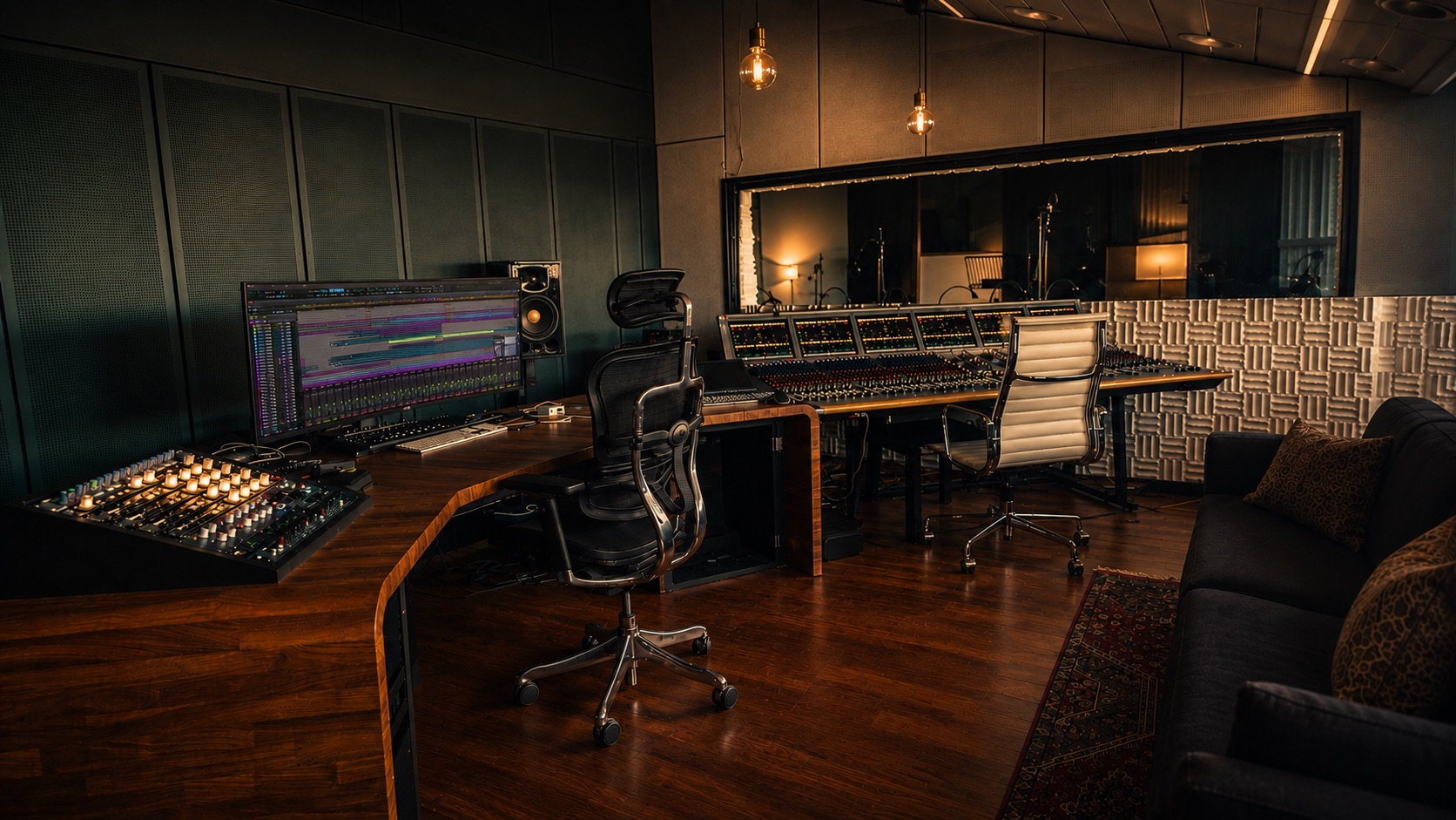 MOSAIC production studio control room in Hamburg