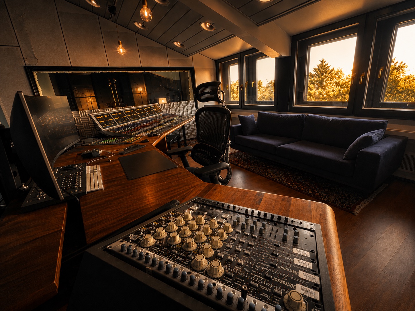 MOSAIC control room in Hamburg at sunset